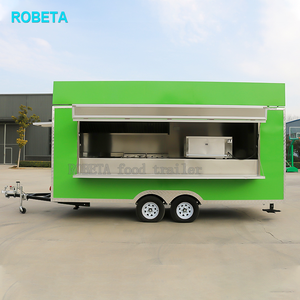 Chariot <span class=keywords><strong>de</strong></span> nourriture mobile Fs500 Green Food Cart, remorque alimentaire, intérieur en acier inoxydable, <span class=keywords><strong>camion</strong></span> <span class=keywords><strong>de</strong></span> nourriture - Product Image 1
