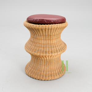 HNH Craft Rattan Coffee <b>Table</b> Woven Scalloped Rattan Side <b>Table</b> for Living Room Wicker <b>Tall</b> Side <b>Table</b> From Vietnam Factory - Product Image 4