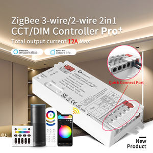Nieuwste Draadloze 12a 3-Wire/2-Wire Cct 2in1 Dimmen Zigbee Pro Afstandsbediening Led Controller Rf 2.4G/Zigbee 30M Bereik Voor Cct Led - Product Image 2