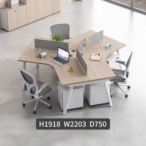 Bán buôn thiết kế mới và 3 chỗ ngồi Máy Trạm nhân viên Máy Trạm bàn làm việc văn phòng nhân viên bàn - Product Image 6