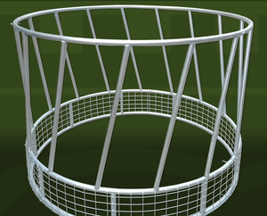 Alimentador de heno redondo de acero galvanizado para exteriores, para ganado, caballos y <span class=keywords><strong>ovejas</strong></span> - Product Image 6