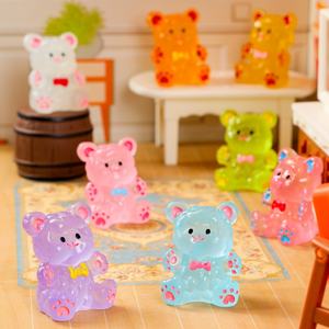 Ours bouffant lumineux créatif en résine ornements de bureau pour bricolage accessoires de Noël d'intérieur chaussures <span class=keywords><strong>Croc</strong></span> Design innovant - Product Image 4