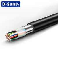 Cable Telefónico de 2, 10 y 20 Pares, Cable de Línea Telefónica de 0.5mm, Código de Color de Telecomunicaciones, 50 Pares, Cable Telefónico Subterráneo HYA