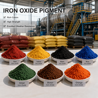 Pigments d'oxyde de fer de qualité industrielle, plusieurs couleurs, poudre de teinture pour béton et ciment, pour peinture et céramique