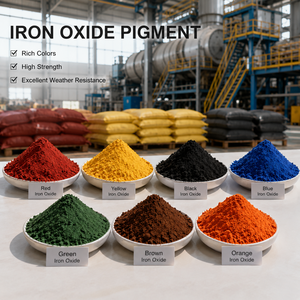 Pigments d'oxyde de fer de qualité industrielle, plusieurs <span class=keywords><strong>couleurs</strong></span>, poudre de teinture pour béton et ciment, pour peinture et céramique - Product Image 2