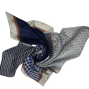 wholesale 100 batik square silk scarves solid for men