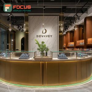 Sistema de Exhibición de Joyería de Alta Visibilidad, Panel de Vidrio Templado, Vitrina para Tienda de Joyería - Product Image 1