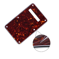 Plaque de tremolo en écaille de tortue rouge 4 plis, ressort de tremolo, cache-cavité, plaque arrière pour guitare électrique ST