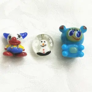 Factory Handmade Flower Christmas Murano Lampwork Glass Beads for Jewelry Making