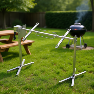 Kit de rôtissoire électrique D0100HRSGC2 en acier inoxydable de 46 pouces de type N (avec déflecteur d'isolation) pour barbecue de porc - Product Image 2