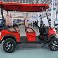 Voiturette de golf électrique tout-terrain 4 places avec batterie au lithium pour la chasse