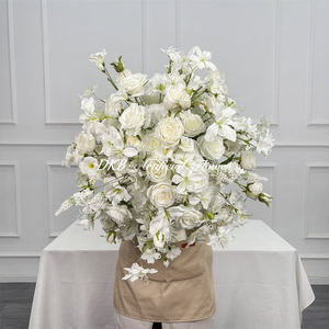 Décorations florales pour événements festifs, boule de fleurs personnalisable, boule de fleurs en soie rose, centre de table - Product Image 6