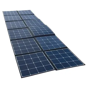 Panel surya fleksibel kualitas tinggi Sunpower monokristalin silikon tahan air LANPWR 600W di gudang Jerman