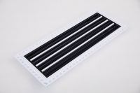 Nouveau diffuseur linéaire encastré en aluminium flexible pour plafond, grille de ventilation industrielle, économie d'énergie, pour parcs et écoles