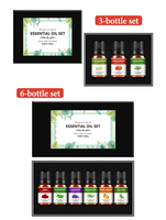 Meilleur Fournisseur Coffret d'Huiles Essentielles 100% Pures Marque Privée pour Diffuseur d'Arômes, 6 Bouteilles 12 Pièces, Huiles Naturelles Lavande Menthe Orange