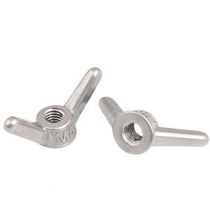 DIN 80701 304 316 Acero inoxidable M3 M4 M6 M8 M10 M12 Cuerno de oveja Apriete Tuerca larga Tuerca de mariposa - Product Image 4