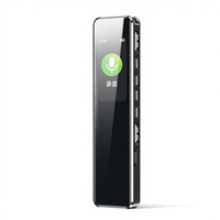 Enregistreur vocal intelligent portable en métal, activation vocale, réunions, réduction de bruit HD, fichier WAV, enregistrement en un clic, grand écran TFT