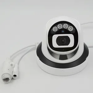 Cámara PoE de 5Mp Audio unidireccional Luz dual Infrarrojo y cámara a todo color Sistema de cámara de seguridad interior Cámara IP 5MP