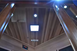 Combinaison de luxe sauna infrarouge à spectre complet sauna infrarouge domestique sauna sec dôme avec panneau - Product Image 4