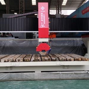 Máquina de Corte y Pulido de Granito y Mármol de 5 Ejes con Control PLC, Sierra de Puente Automática de 26KW y Motor de 50mm, Marca AITAO - Product Image 3