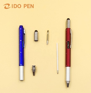 <span class=keywords><strong>6</strong></span> trong 1 công cụ bút với biểu tượng tùy chỉnh màu sắc và kỹ thuật bút với inch quy mô trong đa chức năng bút - Product Image 1