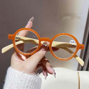 Gafas de Lectura Redondas de Bambú para Hombre y Mujer, con Protección Anti Luz Azul, para Hipermetropía y Presbicia, Venta al Por Mayor - Product Image 5