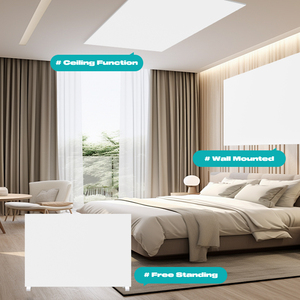 Carbon tinh thể Máy sưởi điện bảng điều khiển với wifi điều khiển treo tường nhanh chóng sưởi ấm đứng Trần phẳng Bảng điều khiển hồng ngoại nóng - Product Image 5