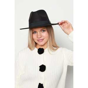 Chapeau Fedora Panama à large bord élégant de haute qualité en blanc, accessoire d'été élégant - Spk1145 - Product Image 2