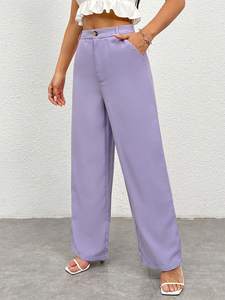 Pantalon en mélange de polyester décontracté, durable et écologique avec broderie en lavande, disponible en tailles S-XL XXL - Product Image 6