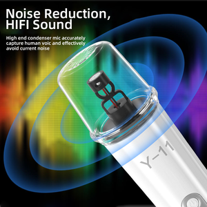 Y11 Portable Party Speaker with Wireless Microphone Outdoor <strong>Karaoke</strong> <strong>Mixer</strong> Blue Tooth Speakers with Atmosphere LED Light - Product Image 4