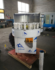 Machine à laver semi-automatique 32 têtes de pulvérisation d'eau rotative bon marché pour le recyclage des bouteilles en plastique pour animaux de compagnie de vin bouteille en <span class=keywords><strong>verre</strong></span> - Product Image 4