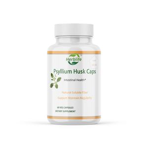Psyllium Husk Caps อาหารเสริมสมุนไพรสำหรับผู้ใหญ่ไม่ใช่สำหรับวัยรุ่นและสตรีมีครรภ์ - Product Image 1