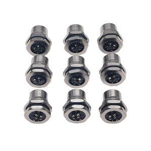 Connecteur circulaire étanche M12 4P, broches mâles, IP67, métal, pour usage industriel - Product Image 3