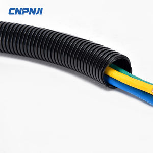 <span class=keywords><strong>Gaine</strong></span> de câble ouverte en tube flexible <span class=keywords><strong>électrique</strong></span> en PP noir, épaisse, ondulée, filetée, certifiée CE AD15.8 - Product Image 1