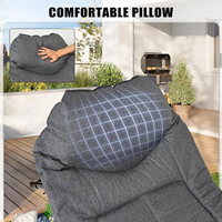 Lit de camping pliable multifonctionnel au design moderne avec coussin pour une utilisation en extérieur, cadre en métal