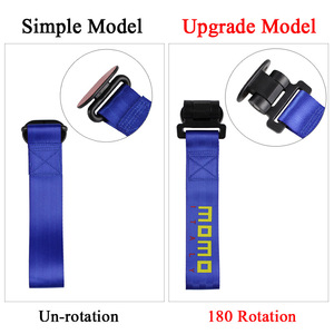 Cuerda de remolque transfronteriza para modificación de vehículos, Correa de remolque JDM, Correa de remolque de alta resistencia con seguro, Cinta para parachoques delantero - Product Image 2