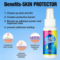 Exemple de produit : Spray protecteur de cuir chevelu Oalen Private Label, non sensible, séchage rapide, longue durée, pour colle à dentelle