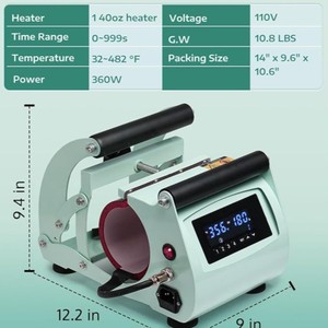 40 oz truyền nhiệt Mug Máy ép Cốc in logo dập nổi thăng hoa nhỏ đôi vị trí Mug Máy ép - Product Image 2