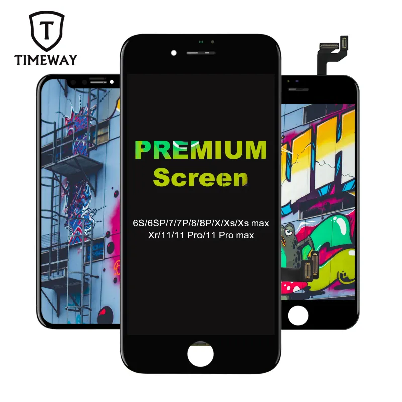 HQ della Famiglia di Alta Qualità Produttore Lcd di Ricambio Digitizer Assembly Display Touch per Iphone 5 6 s 7 8 x Lcd schermo