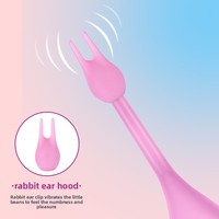 Doppelköpfiger G-Punkt-Vibrator Klitorale Stimulation Vibrierender Starker Motor Massagestab Austauschbare Köpfe Sexspielzeug für Frauen