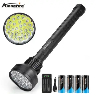 Alonefire HF24 XM-T6 LED24000lmハイパワーグレア懐中電灯屋外ハンティングランプ1000m強力なスポットライト超高輝度トーチ