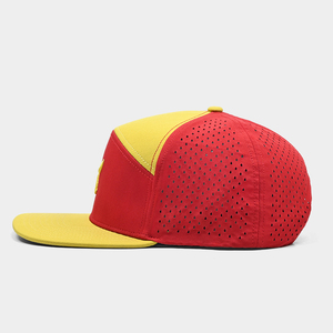 Tùy Chỉnh Thêu Bóng Chày Golf <span class=keywords><strong>Snapback</strong></span> Cap Phẳng Rim Laser Cắt Lỗ Đục Lỗ Mũ Melin <span class=keywords><strong>6</strong></span> Bảng Điều Chỉnh Melin Phong Cách <span class=keywords><strong>Hat</strong></span> Trang Bị Gorras - Product Image 4