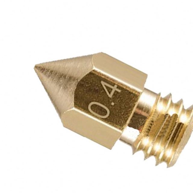 3D Printer Parts Brass Hotend Nozzle 0.4mm M8*1 Thread Nozzles for 1.75mm / 3mm Filament