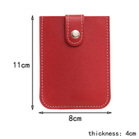 Porte-cartes d'identité et bancaires en cuir PU avec fermeture éclair, épaisseur 40 mm, anti-démagnétisation, pour passeport, 6 emplacements pour cartes