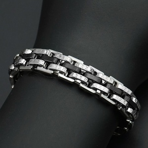 Fabricante de Joyería Personalizada, Pulseras de Acero Inoxidable para Hombre, Diseños de Joyería de Última Moda, Revestimiento de Titanio, Nunca se Desvanece - Product Image 4