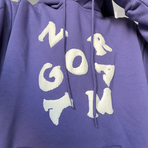 2023เสื้อฮู้ดแฟชั่นใหม่สำหรับผู้ชายสีม่วง3D ออกแบบได้เองสำหรับพิมพ์พัฟผ้าฝ้าย100% ถักฮิปฮอปฤดูใบไม้ผลิ - Product Image 3