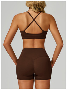Nouveau design de sous-vêtements de sport ultra doux, haute résistance, antichoc, léger, soutien-gorge de yoga à dos croisé, soutien-gorge de sport - Product Image 4
