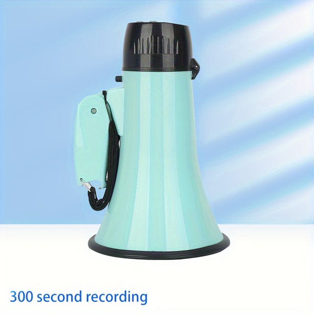 Cheerleader supplies Portable 15 Watt Loudspeaker Megaphone with Recording Function Lightweight Bullhorn Without Battery