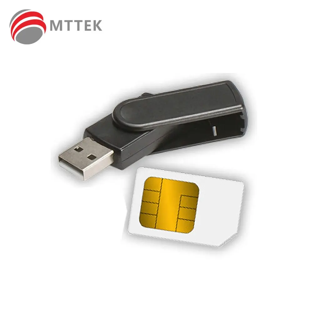MCR3500 Mini PC/SC CCID ISO 7816 Smart Card Reader Digital Signature Dongle With Sim Card Slot