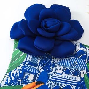 Conjunto de Bikini de 2 Piezas con Estampado Floral 3D Personalizado, Traje de Baño y Falda de Playa para Mujer, Servicio OEM Disponible - Product Image 5